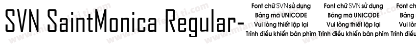 SVN SaintMonica Regular字体转换